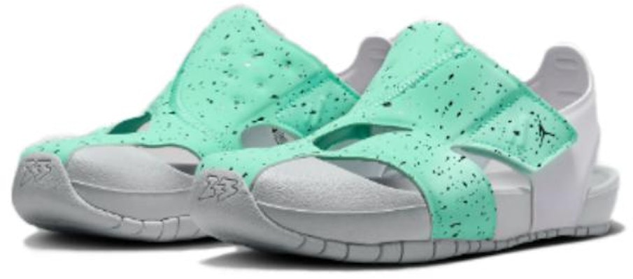 (Preschool) Air Jordan Flare Sandals 'Mint Green Grey' CI7849-302 Lookbook (Preschool) Air Jordan Flare Sandals 'Mint Green Grey' CI7849-302