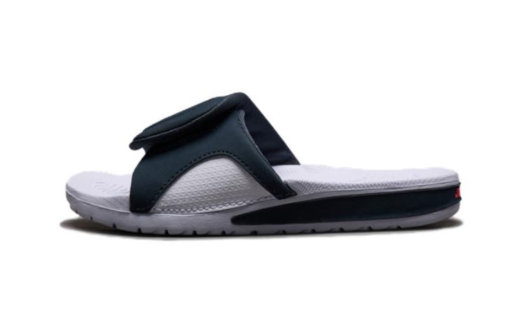 (Preschool) Air Jordan Hydro 4 Slides 'White Black' 705173-023