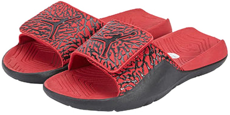 (Preschool) Air Jordan Hydro 7 Minimalistic Red Black Slippers 'Red Black' BQ6292-600 Lookbook (Preschool) Air Jordan Hydro 7 Minimalistic Red Black Slippers 'Red Black' BQ6292-600