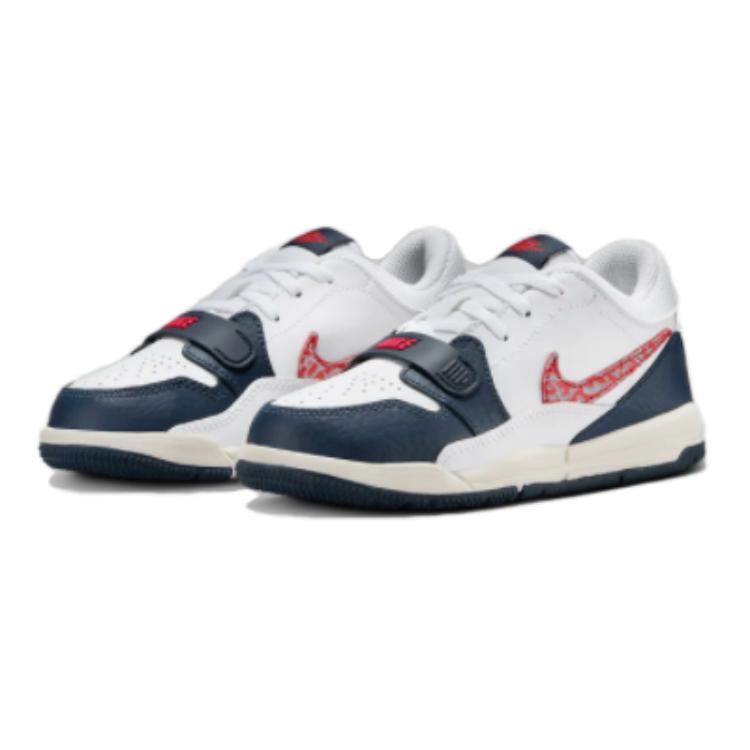 Lookbook 大童 Jordan Air Jordan Legacy 312 低筒 休閒百搭 減震耐磨 兒童籃球鞋 白藍
