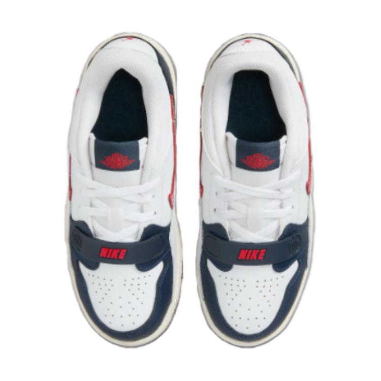 Shop 大童 Jordan Air Jordan Legacy 312 低筒 休閒百搭 減震耐磨 兒童籃球鞋 白藍