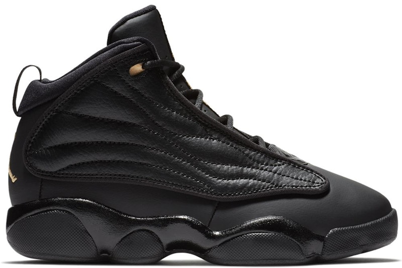 Jordan pro strong black and gold release date top