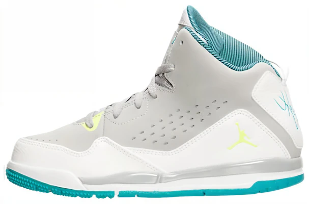 Jordan SC-3 輕便防滑 中筒 復古籃球鞋 GS 白灰 Buy Jordan SC-3 輕便防滑 中筒 復古籃球鞋 GS 白灰