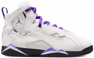 (Preschool) Air Jordan True Flight 'Base Grey Purple Venom' 343796-052 (Preschool) Air Jordan True Flight 'Base Grey Purple Venom' 343796-052