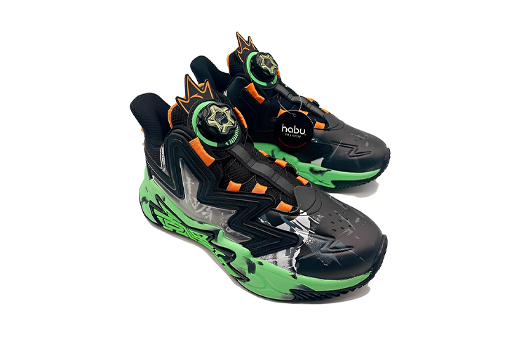Shop (PS) Anta ''Schwarz Orange Grün'' ''Cement Breaker Knob'' Sneakers 312241112-10