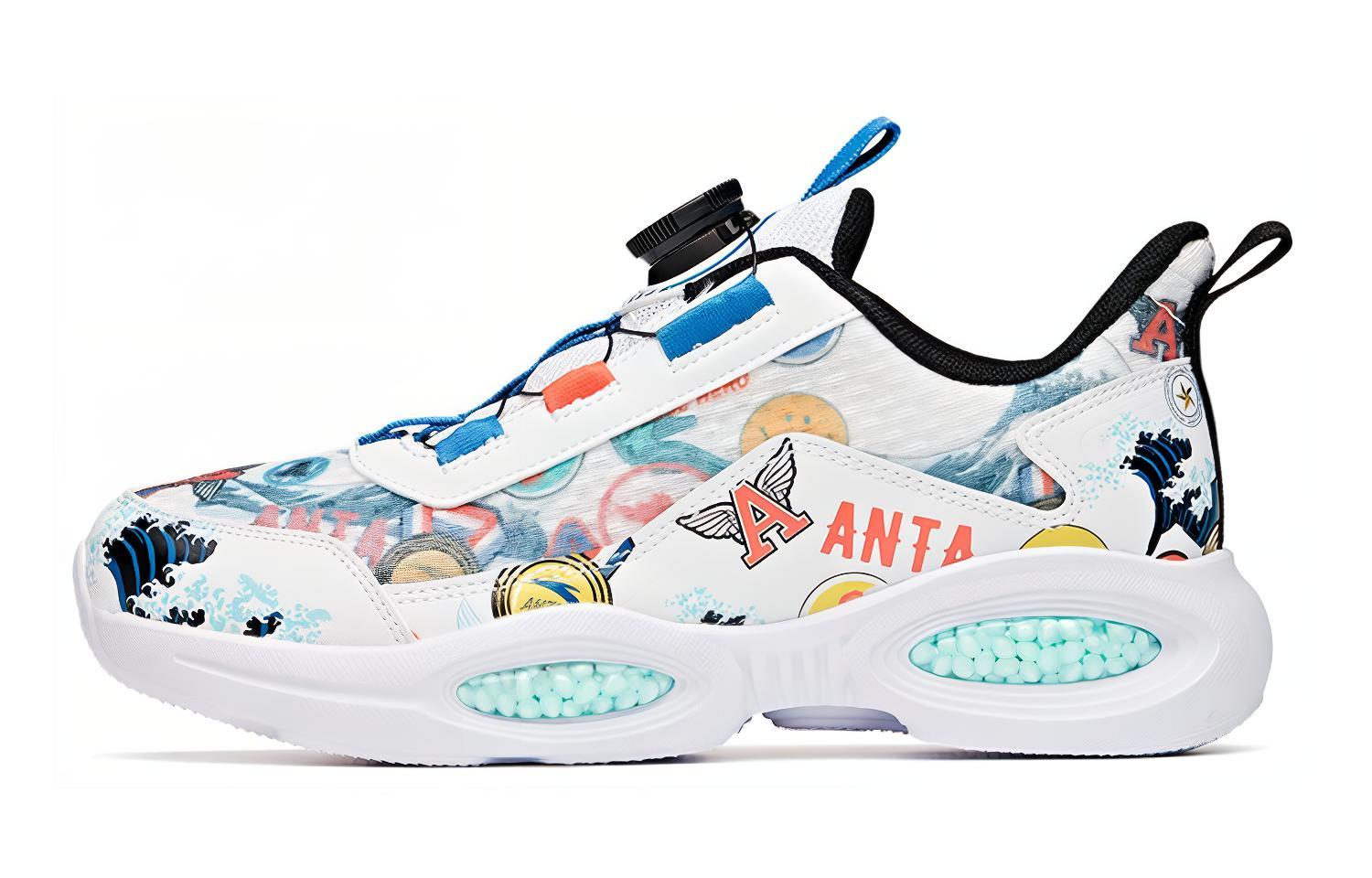 (Preschool) Anta 'Capsule White Blue' 312115555-1