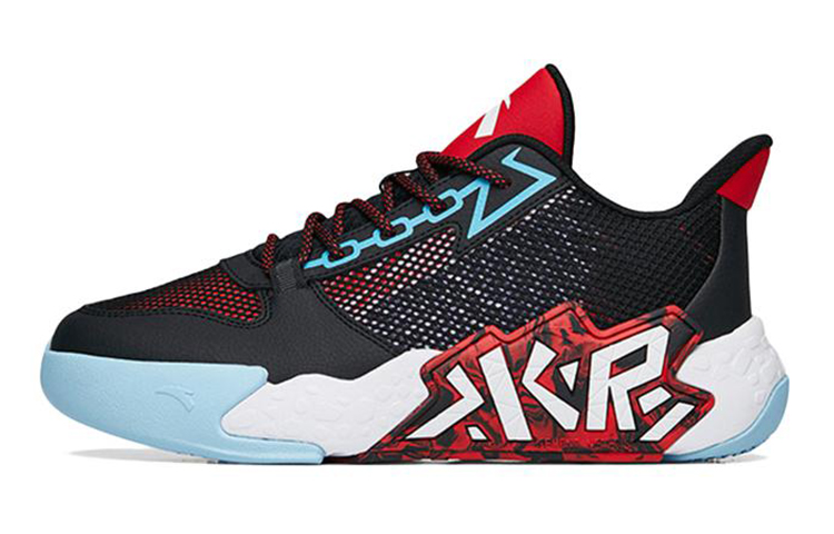 (Preschool) Anta 'Cement Killer Black Red' 312231118-2