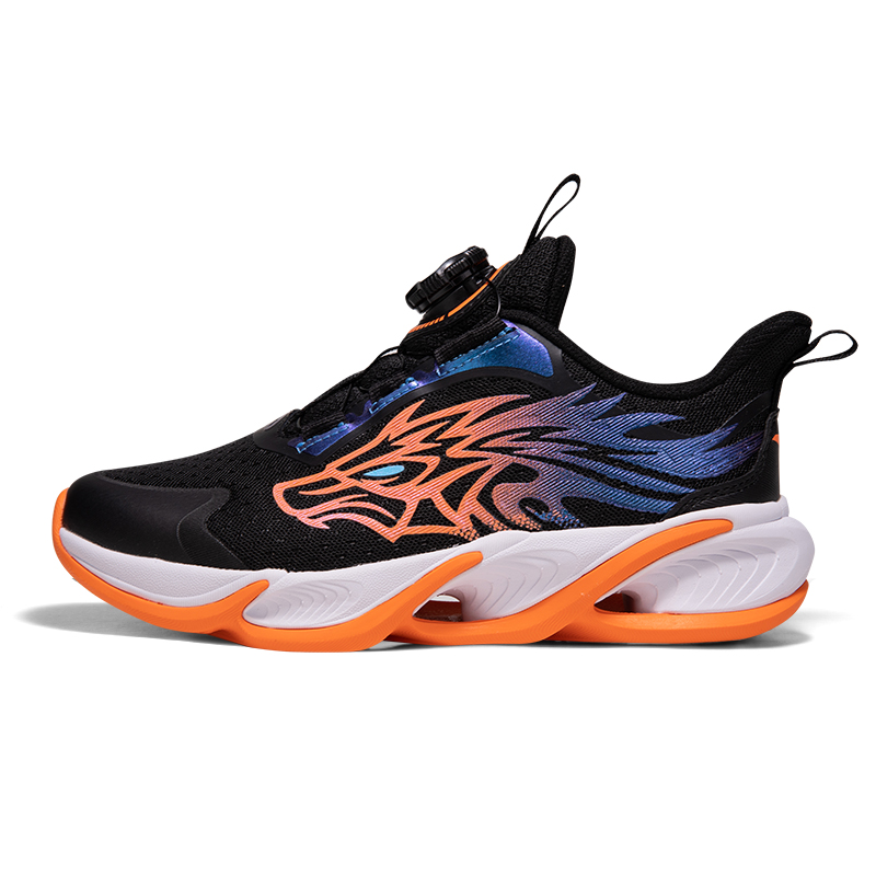 (Preschool) Anta 'Flame 3 Twist Button - Black Orange' 312315511-4