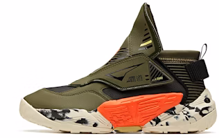 (Preschool) Anta 'Overbearing Retro Basketball Olive Green' 31941111-4 (Preschool) Anta 'Overbearing Retro Basketball Olive Green' 31941111-4