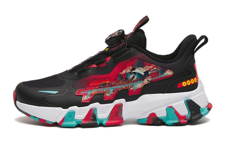 (Preschool) Anta 'Rabbit Leap Mountains Black Red Green' 312318818-10