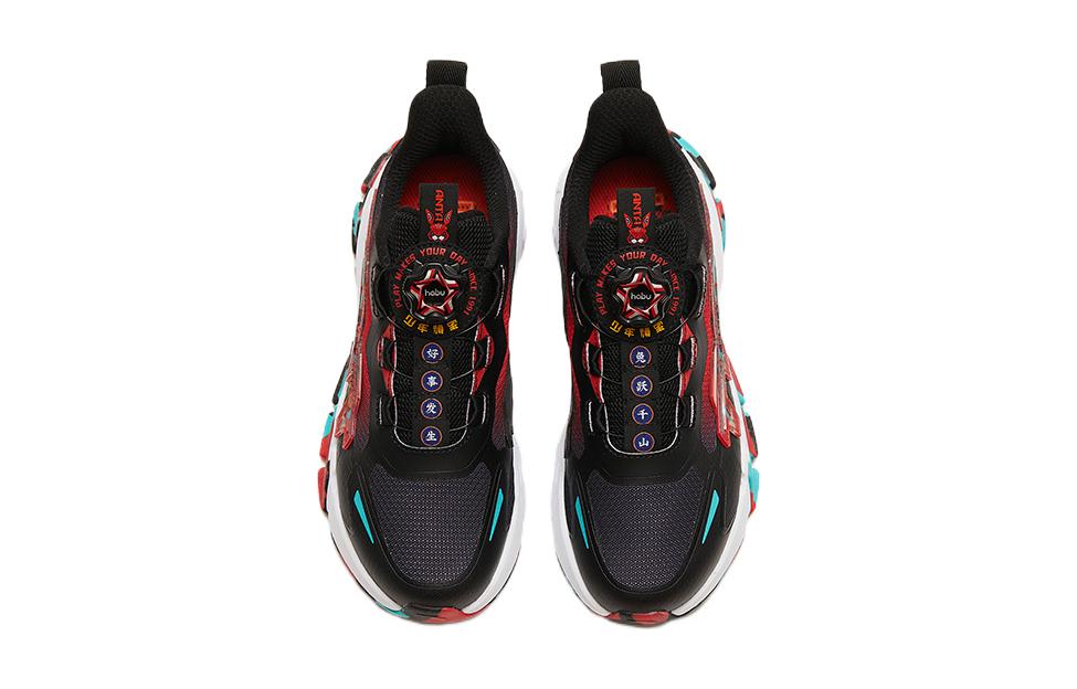 Lookbook (Preschool) Anta 'Rabbit Leap Mountains Black Red Green' 312318818-10