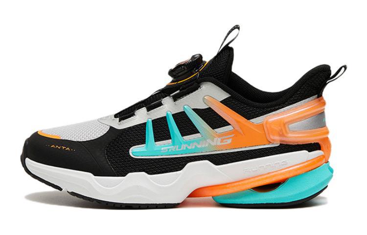 (Preschool) Anta 'Shenxing Cushioning Low-Top Black White Orange' 312315521-1