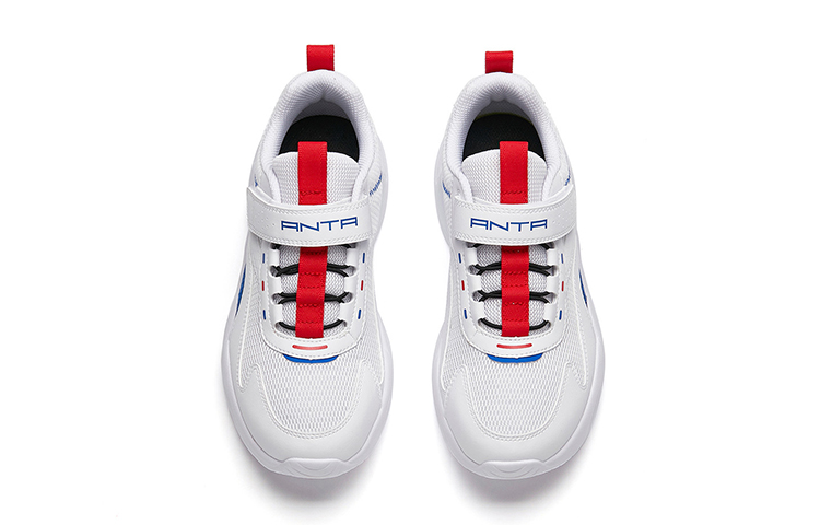 Lookbook (Preschool) Anta 'White Blue Velcro' A312148852-1