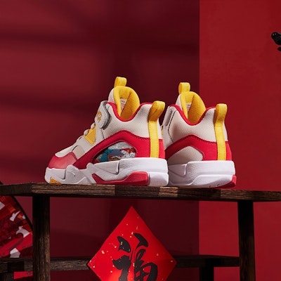 (Preschool) Anta 'White Red Comfort' A312419903-1 1