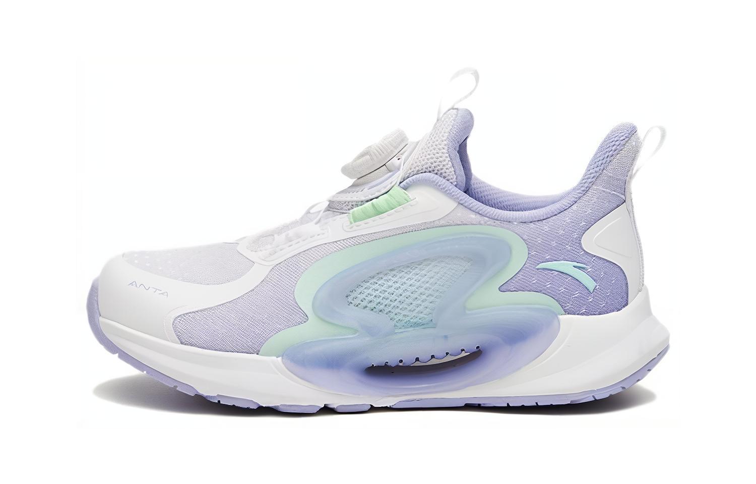 (Preschool) Anta 'Zhuyue White Purple Green' 322329905-2