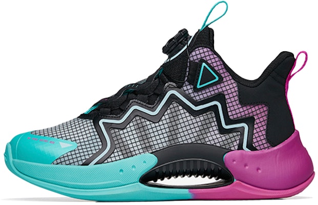 (Youth) Anta Basketball Shoes 'Black Blue Purple' 312231111-3 Buy (Youth) Anta Basketball Shoes 'Black Blue Purple' 312231111-3