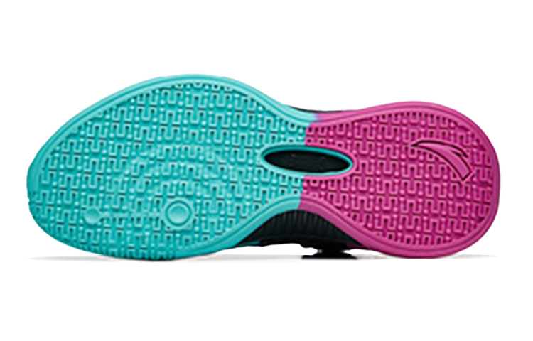 (Youth) Anta Basketball Shoes 'Black Blue Purple' 圖 6