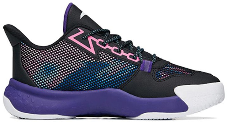 (Preschool) Anta Basketball 'Black Purple Low' 312231118-4 Order (Preschool) Anta Basketball 'Black Purple Low' 312231118-4