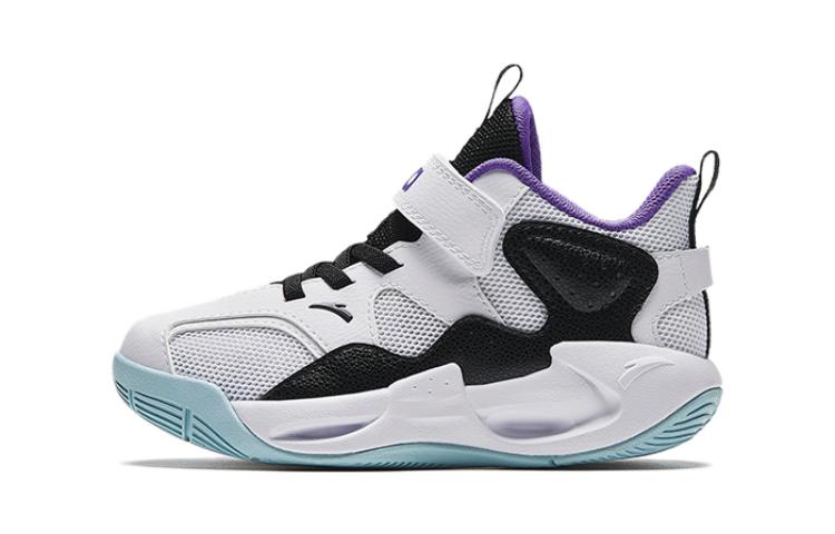 Buy 中童 安踏童鞋 籃球系列 運動舒適 防滑耐磨 低筒 童鞋籃球鞋 白藍色