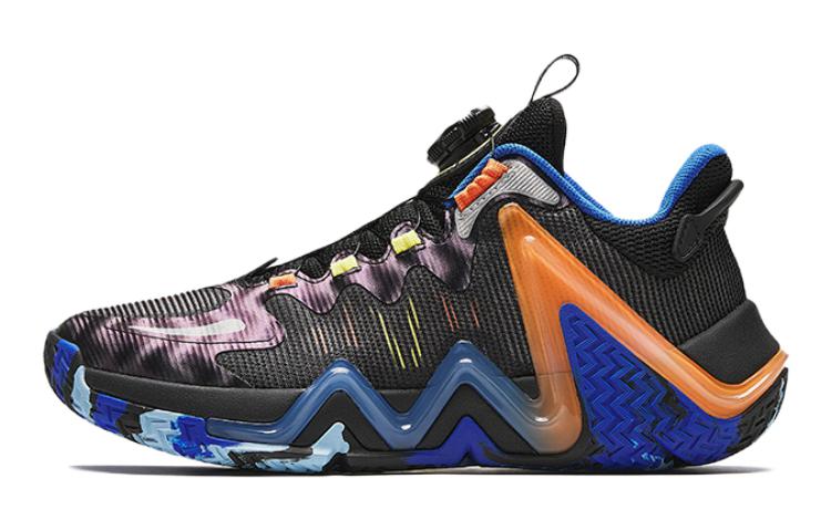 (Preschool) Anta Basketball Low 'Black Blue' 312411107-4