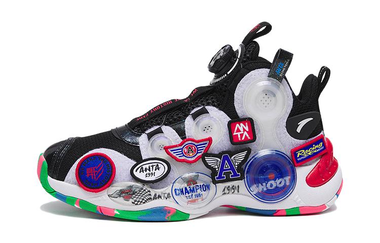 Buy 大童 Anta安踏 耐磨減震 低幫 兒童籃球鞋 黑白