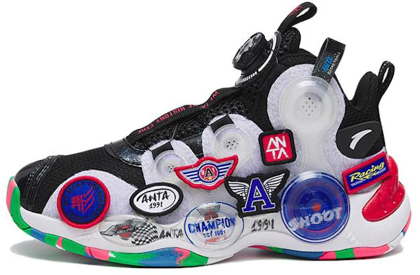 大童 Anta安踏 耐磨減震 低幫 兒童籃球鞋 黑白 Buy 大童 Anta安踏 耐磨減震 低幫 兒童籃球鞋 黑白