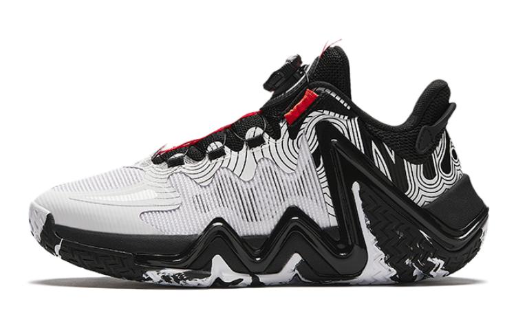 (Preschool) Anta Basketball Low 'Black White' 312411107-1