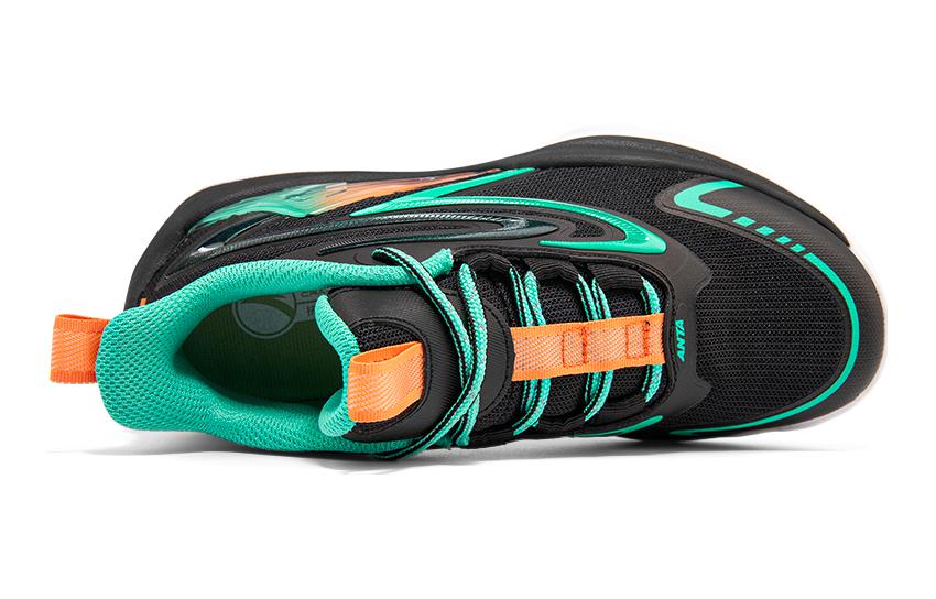 Lookbook (PS) 安踏篮球低帮鞋 '水泥征服者 黑绿色' A312331133-4