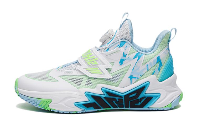 (Preschool) Anta Basketball Low 'White Blue Green' 312321124-4