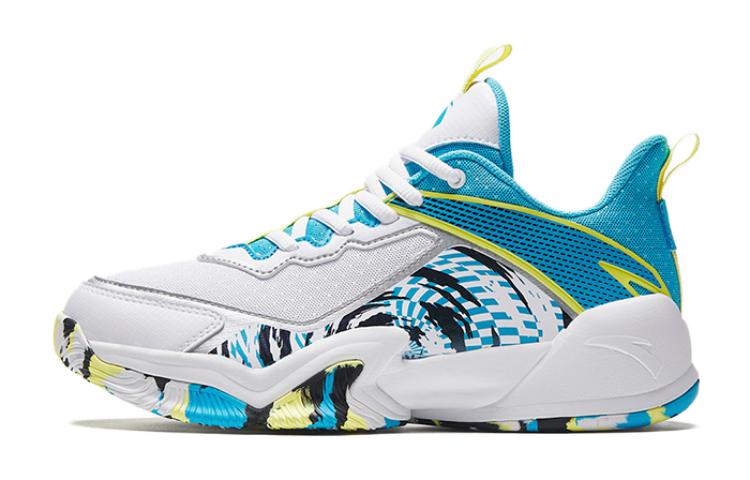 (PS) Anta Basketball Low 'White Blue Yellow'