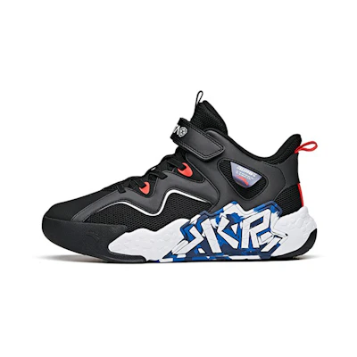 (PS) Anta Basketball Mid 'Cement Buster Black Blue'