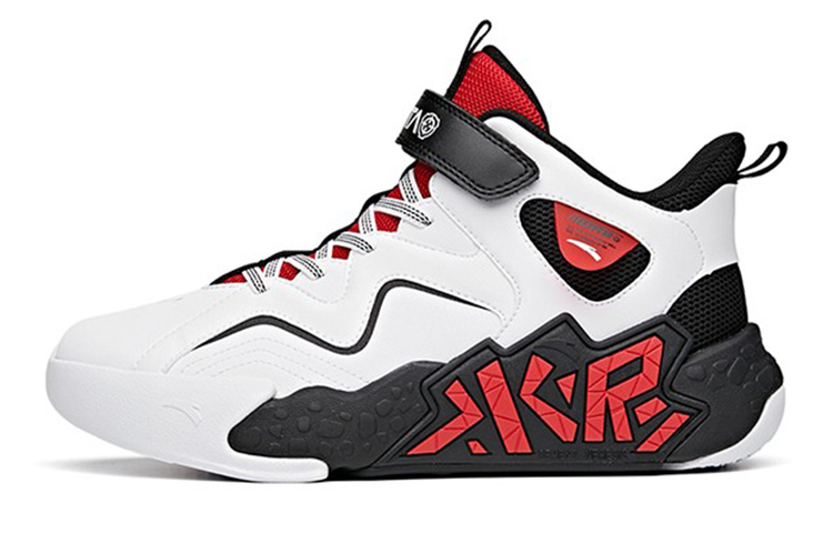 Buy (Preschool) Anta Basketball Mid 'Cement Crusher - White Black Red' A312131153A-1