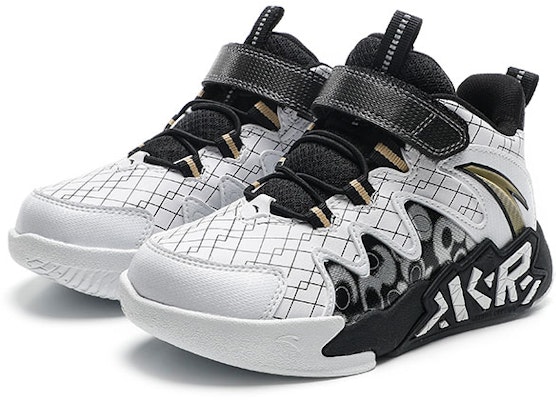 中童 Anta安踏 籃球系列 耐磨防滑 低幫 籃球鞋 小白黑 Lookbook 中童 Anta安踏 籃球系列 耐磨防滑 低幫 籃球鞋 小白黑