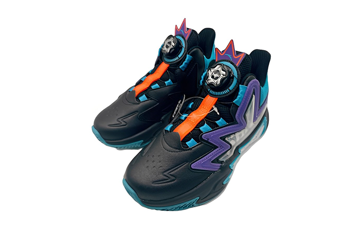 (PS) Anta Basketball Shoes 'Cement Destroyer Black Blue Purple' 圖 3