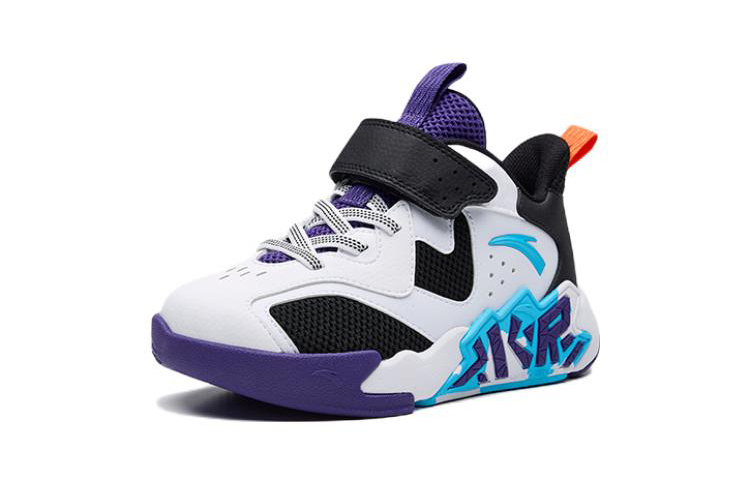 (PS) Anta Basketball Shoes 'White Black Purple Cement Krypton' 圖 2