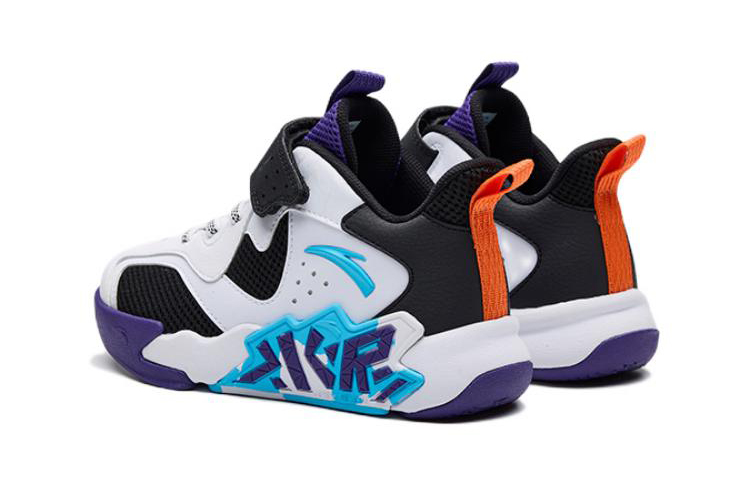 (PS) Anta Basketball Shoes 'White Black Purple Cement Krypton' 圖 4