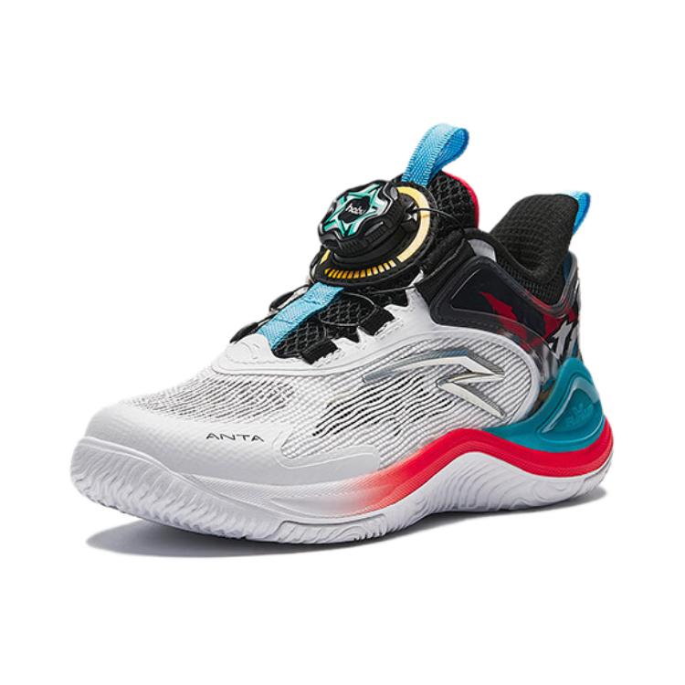 (PS) Anta Basketball Shoes 'White Black Red' 圖 2