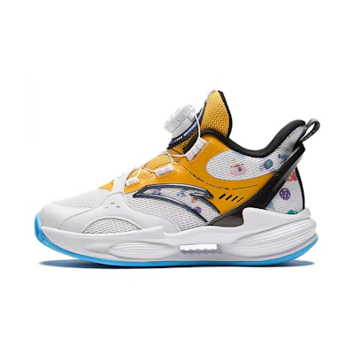 (PS) Anta Basketball Shoes 'White Yellow Blue'