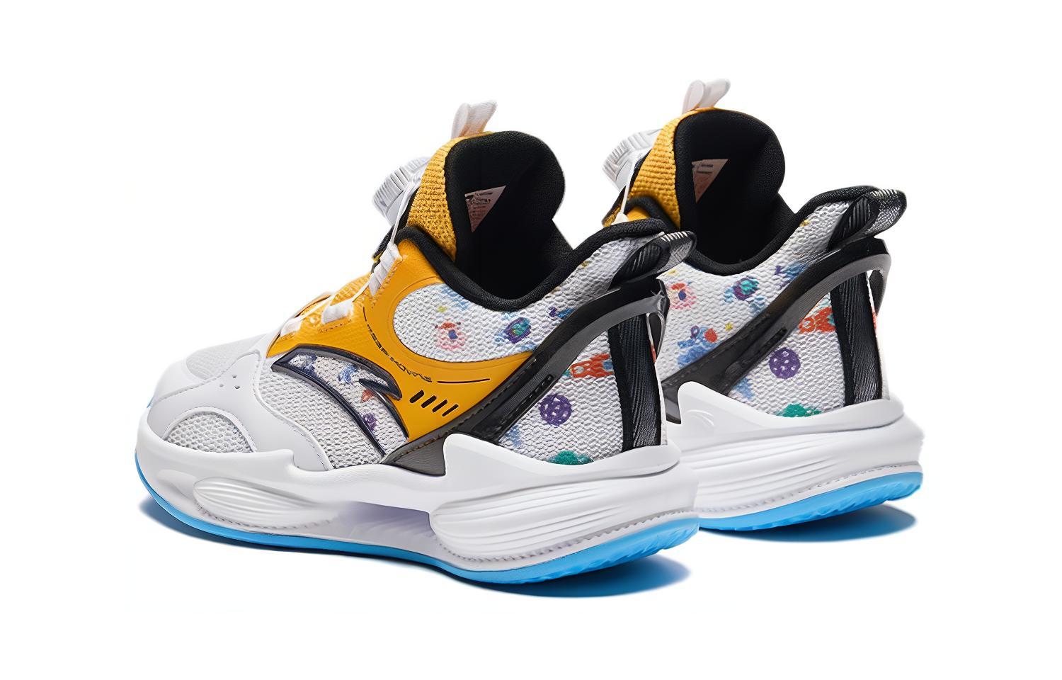 (PS) Anta Basketball Shoes 'White Yellow Blue' 圖 3