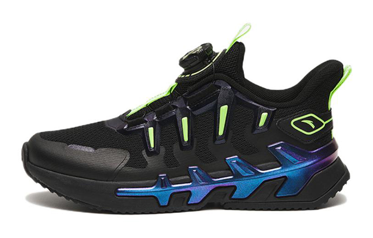 (Preschool) Anta Bow-Speed Running Shoe 'Black Blue' 312245533-4