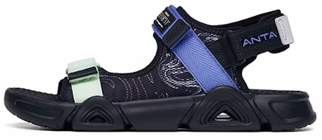 (Preschool) Anta Breathable Beach Sandals 'Black Green Purple' 312226961-2 (Preschool) Anta Breathable Beach Sandals 'Black Green Purple' 312226961-2