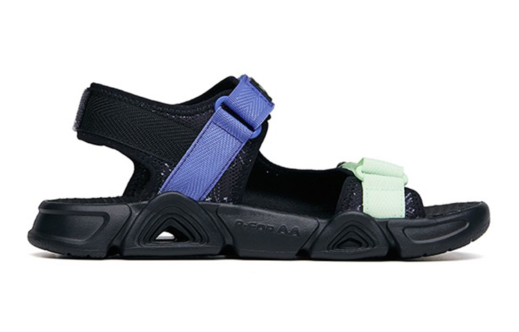Order (Preschool) Anta Breathable Beach Sandals 'Black Green Purple' 312226961-2
