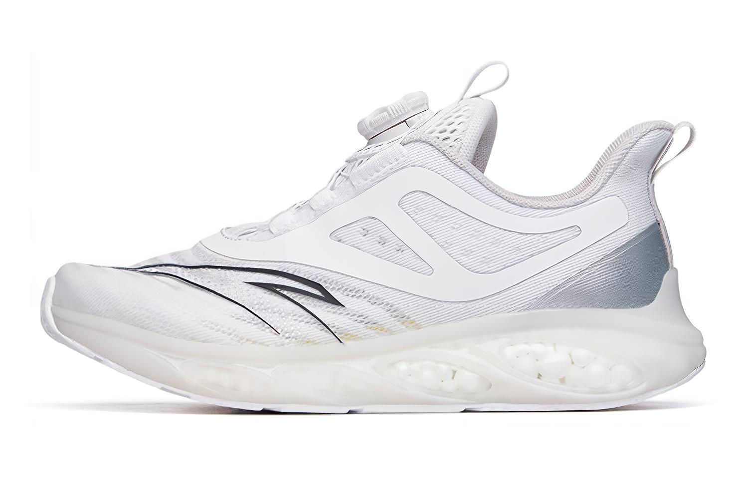 (Preschool) Anta Breathable Capsule Running Shoe 'White Silver Grey' 312225511-6