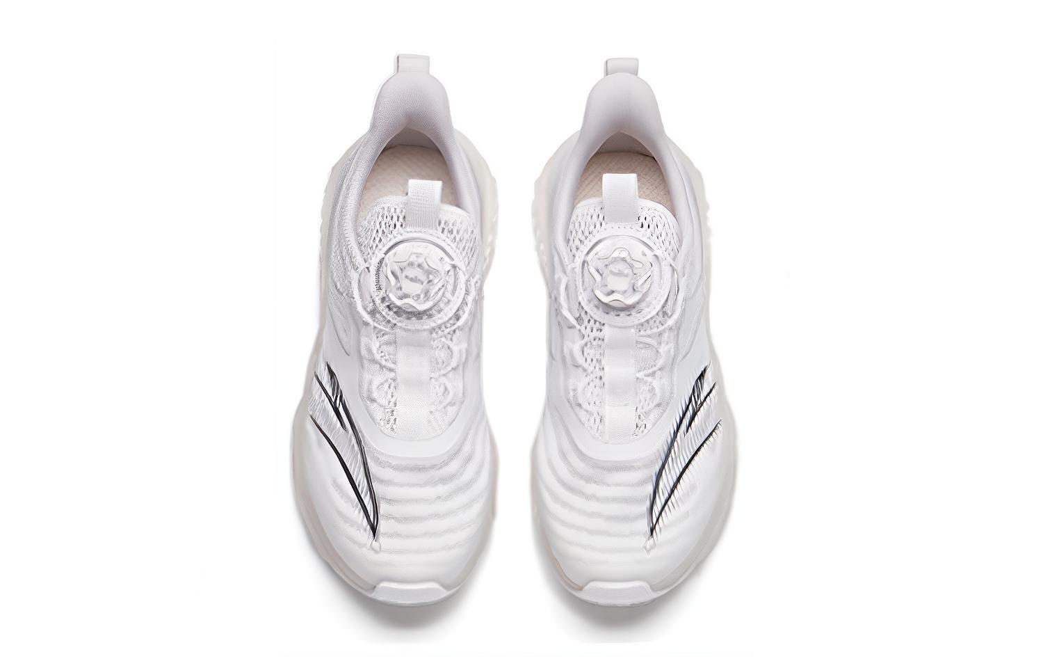 Shop (Preschool) Anta Breathable Capsule Running Shoe 'White Silver Grey' 312225511-6