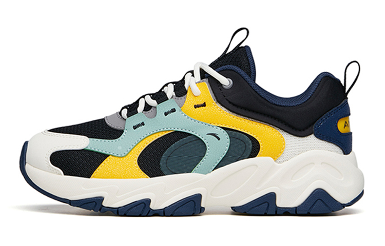 (Preschool) Anta Breathable Mesh Dad Shoe 'Black Yellow' 312148886-2