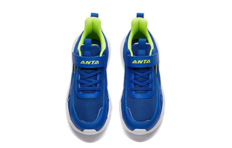 Shop (Preschool) Anta Breathable Mesh Running Shoes 'Blue Green' A312215506-6