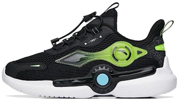 (Preschool) Anta Breathable Mesh Sneakers 'Black Green' 312238809-2 (Preschool) Anta Breathable Mesh Sneakers 'Black Green' 312238809-2