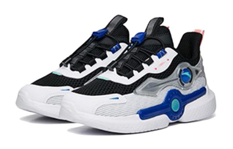Lookbook (Preschool) Anta Breathable Sports Casual Shoe 'Black White Blue' 312238809-1