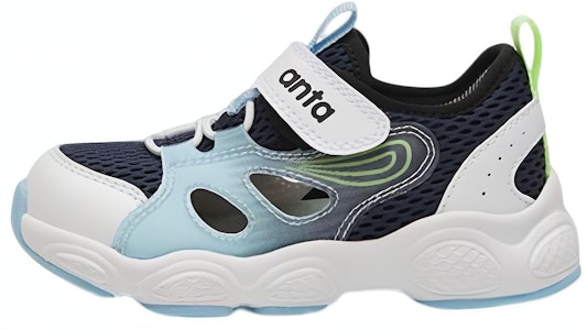 嬰幼兒 Anta安踏 蝶翼 防滑耐磨 低筒 嬰幼兒鞋 白藍黑 Buy 嬰幼兒 Anta安踏 蝶翼 防滑耐磨 低筒 嬰幼兒鞋 白藍黑