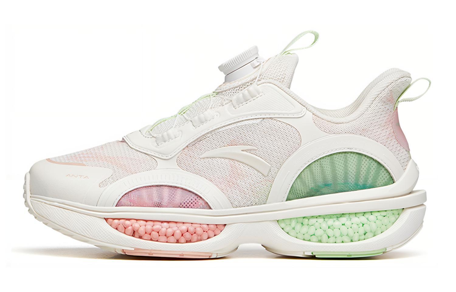 (Preschool) Anta Capsule Shock-Absorbent Running Shoe 'White Pink' 322145551-6